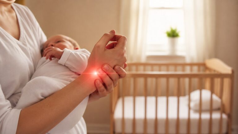 De Quervain en el postparto: por qué duele la muñeca al cargar al bebé y cómo se trata sin interrumpir la lactancia